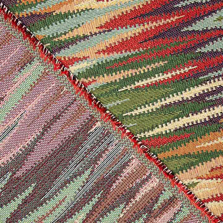 Warm Multicoloured Ikat Stripes Tapestry - Ribes y Casals
