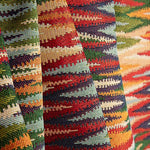 Warm Multicoloured Ikat Stripes Tapestry - Ribes y Casals