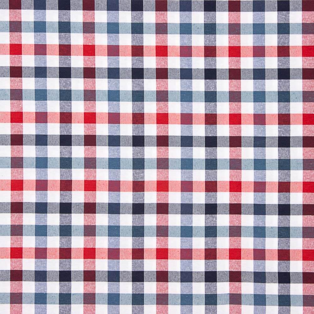 Inca Checkered Canvas Blue – Red - Ribes y Casals