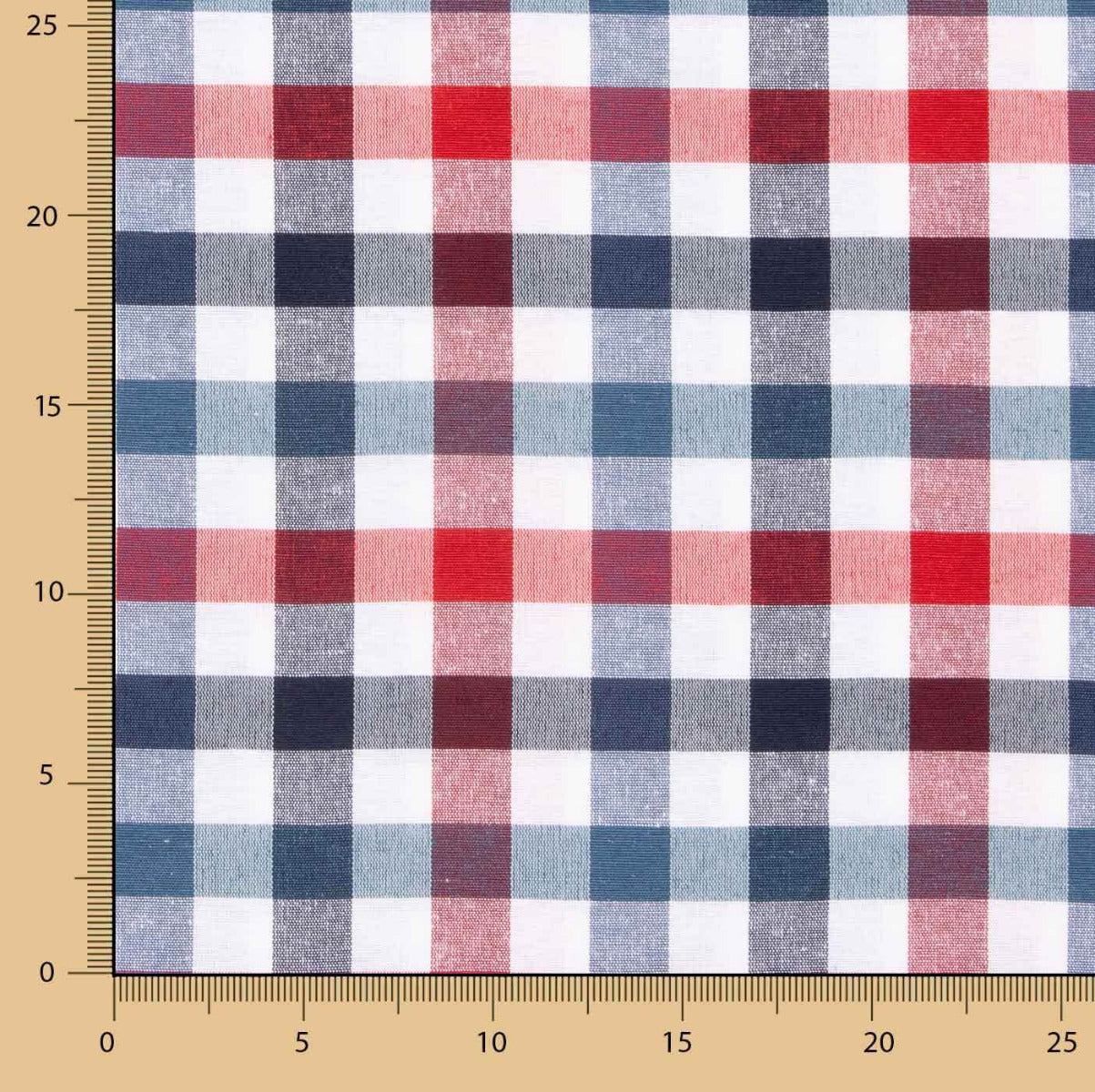 Inca Checkered Canvas Blue – Red - Ribes y Casals