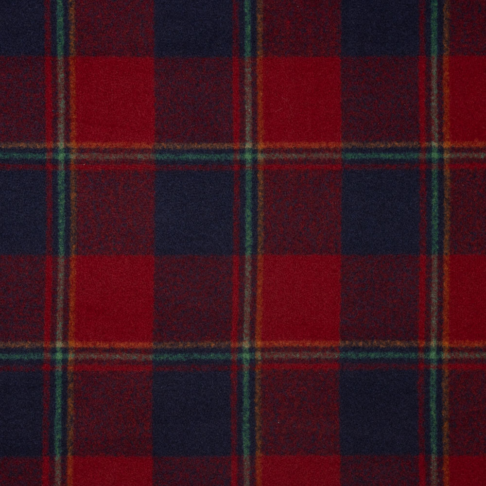 Red Woolen Checks Mouflon - Ribes y Casals