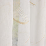 Featherfeather Embroidered Net Net Curtain Sand - Ribes y Casals