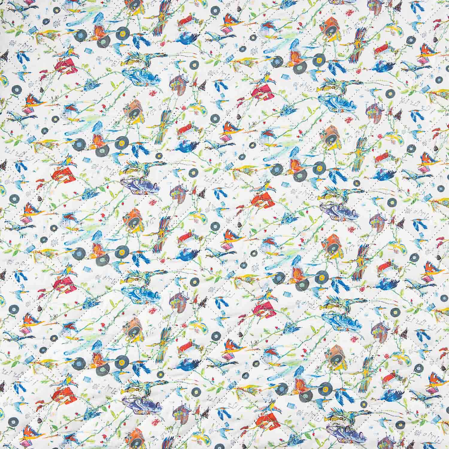 Quilted Liberty Style Cotton with Black Lining - Ribes y Casals