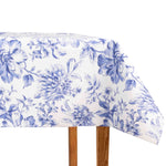 Classic Blue Floral Print Stain-Resistant Table Linen - Ribes y Casals