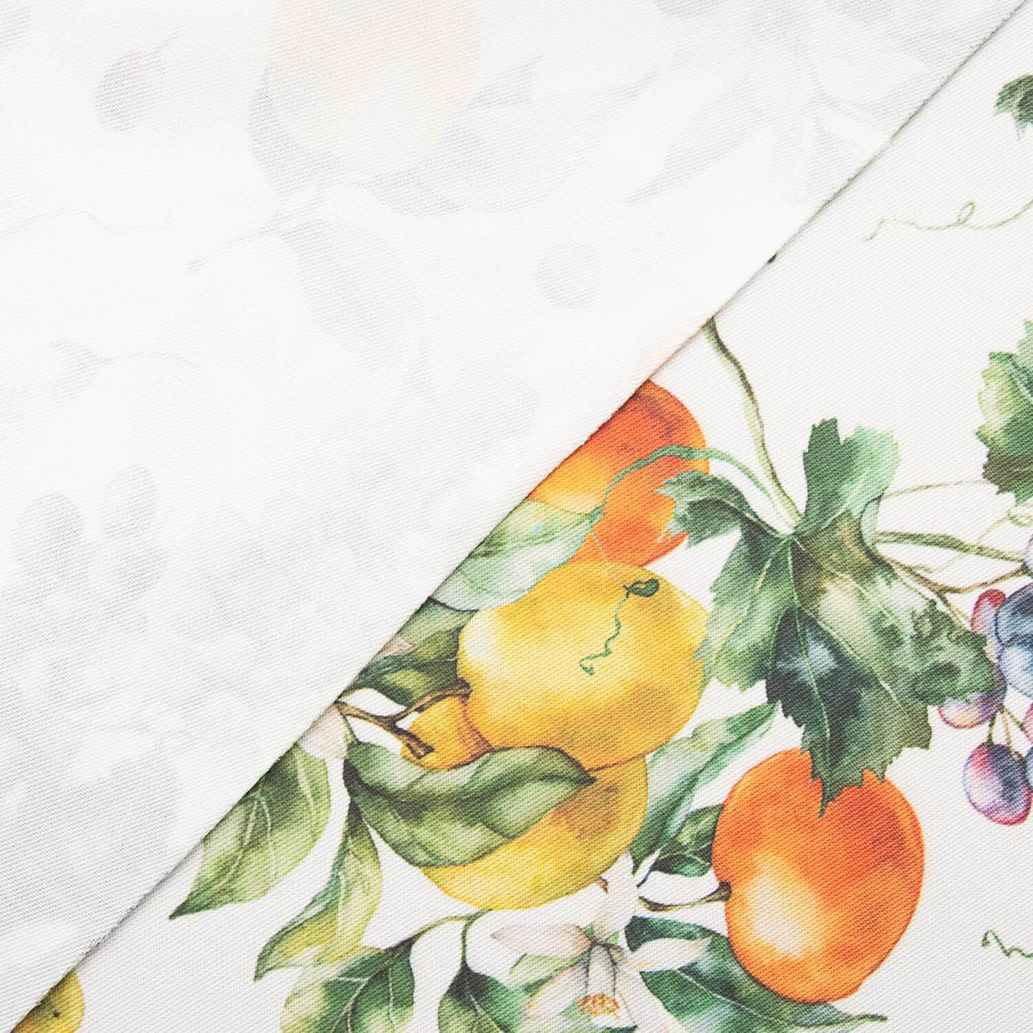 Stain-resistant table linen with citrus fruit design - Ribes y Casals