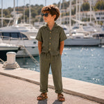 Washed Linen C70 Forest Green - Ribes y Casals