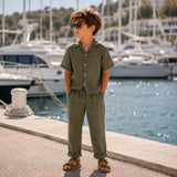 Washed Linen C70 Forest Green - Ribes y Casals