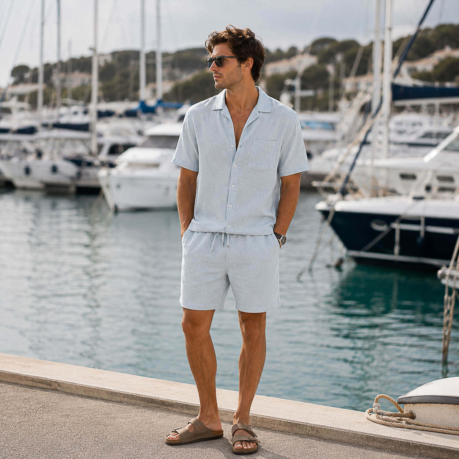Washed Linen C61 Blue-Grey - Ribes y Casals