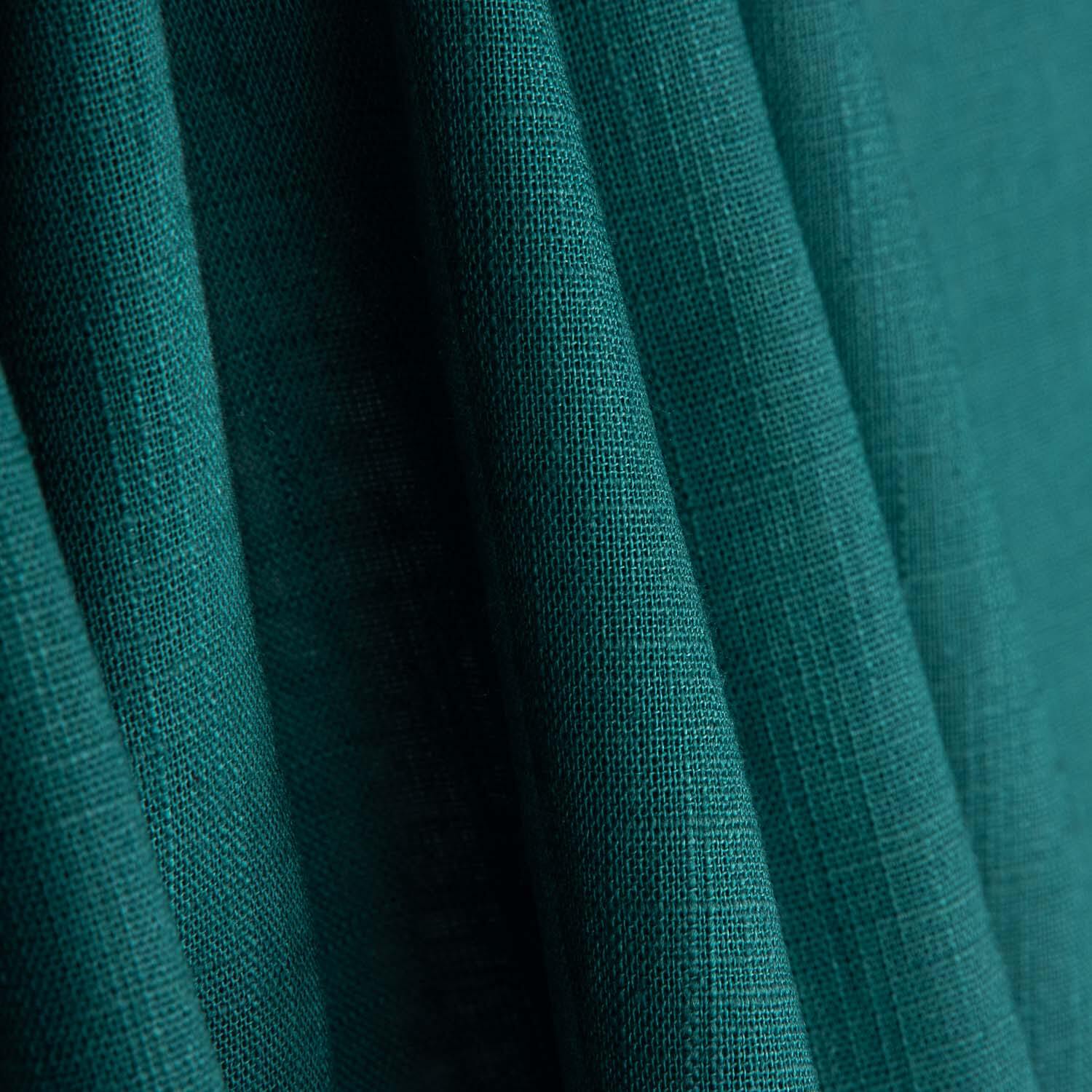 Washed Linen C51 Petrol Green - Ribes y Casals