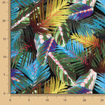 Blue Palm Print Viscose - Ribes y Casals