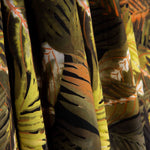 Ochre Palm Print Viscose - Ribes y Casals