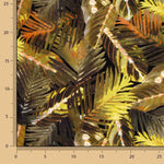 Ochre Palm Print Viscose - Ribes y Casals