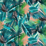 Viscose Green Palm Print - Ribes y Casals