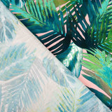 Viscose Green Palm Print - Ribes y Casals