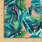 Viscose Green Palm Print - Ribes y Casals