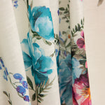 Rustic Ivory Floral Print Remnant - Various sizes x 150 cm wide - Ribes y Casals