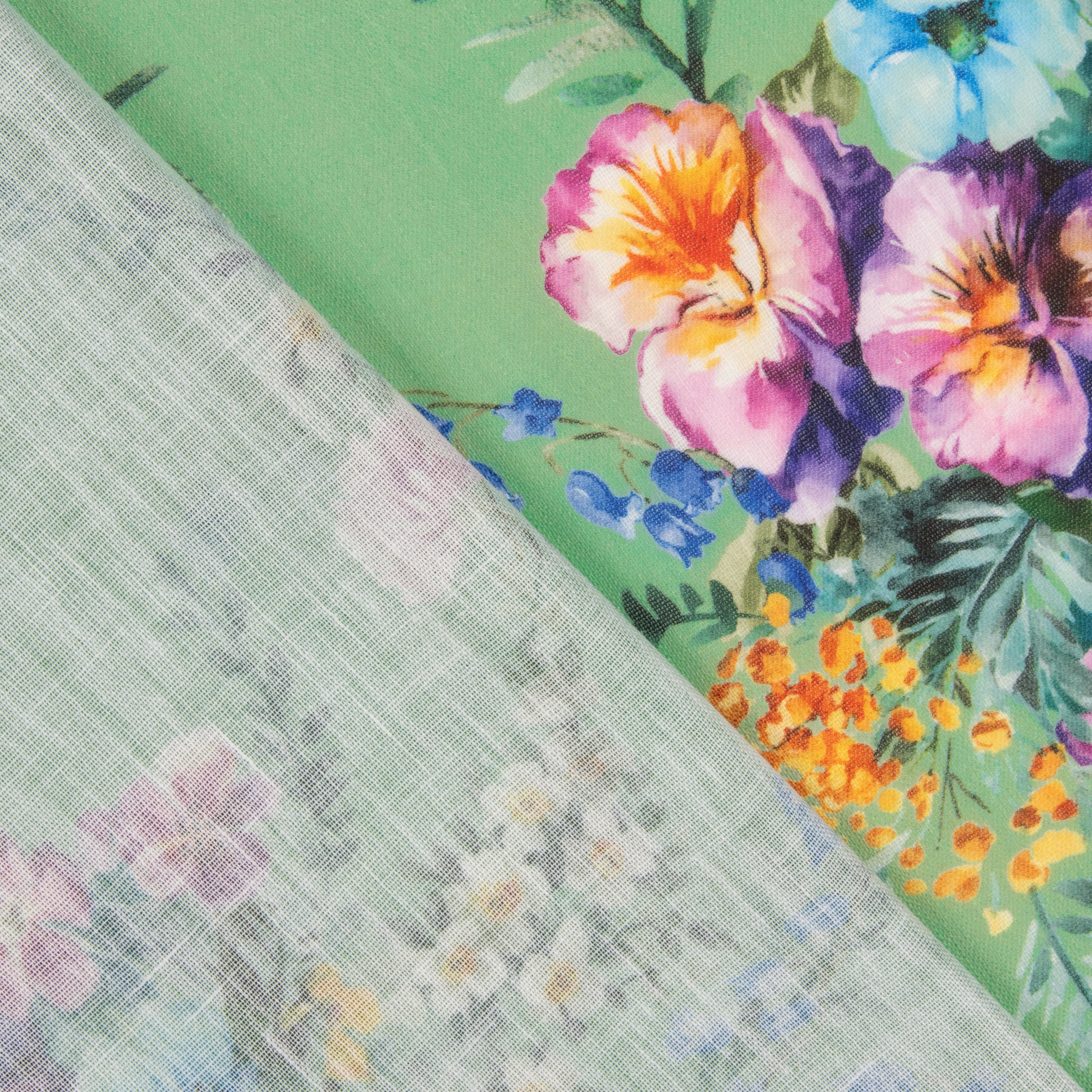 Rustic Green Floral Print - Ribes y Casals