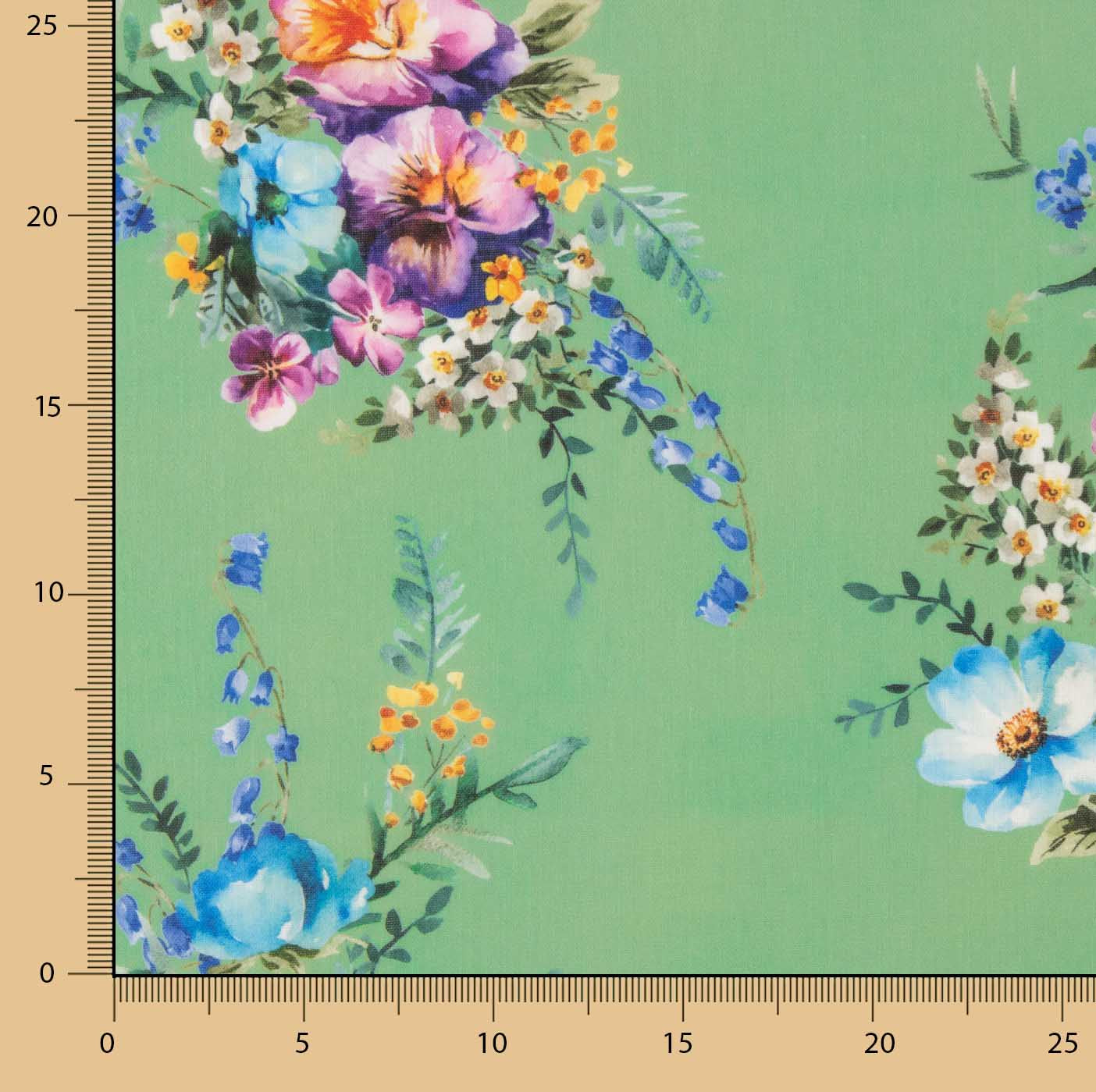 Rustic Green Floral Print - Ribes y Casals
