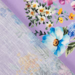 Rustic Floral Print Mauve - Ribes y Casals