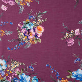 Rustic Bordeaux Floral Print - Ribes y Casals