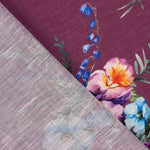 Rustic Bordeaux Floral Print - Ribes y Casals