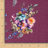 Rustic Bordeaux Floral Print - Ribes y Casals