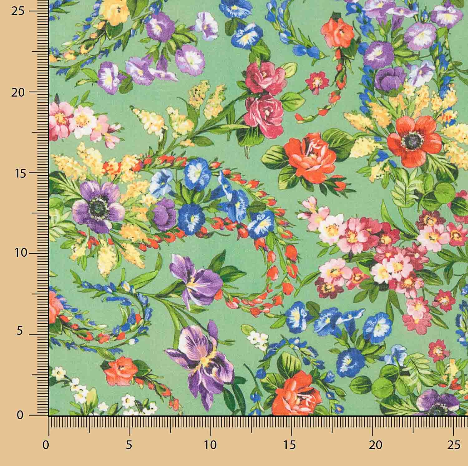 Rustic Green Cashmere Print - Ribes y Casals