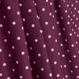 Rustic Moon Print 4mm Burgundy - Ribes y Casals