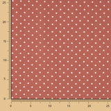 3mm Polka Dot Rustic Print Fabric in Burnt Orange - Ribes y Casals