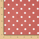 7mm Polka Dot Rustic Print Fabric in Burnt Orange - Ribes y Casals