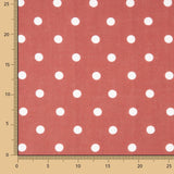 7mm Polka Dot Rustic Print Fabric in Burnt Orange - Ribes y Casals