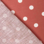 7mm Polka Dot Rustic Print Fabric in Burnt Orange - Ribes y Casals
