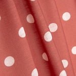 7mm Polka Dot Rustic Print Fabric in Burnt Orange - Ribes y Casals
