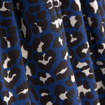 Blue Animal Print Crepe - Ribes y Casals