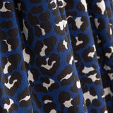 Blue Animal Print Crepe - Ribes y Casals