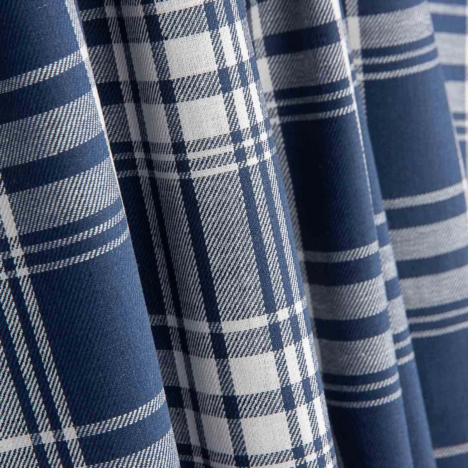 Viyela Kansas Blue and White Checkered Shirt - Ribes y Casals