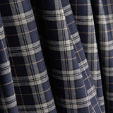 Viyela Edinburgh Navy Blue-Grey Check - Ribes y Casals