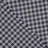 Boston Navy-Grey Checked Viyela - Ribes y Casals
