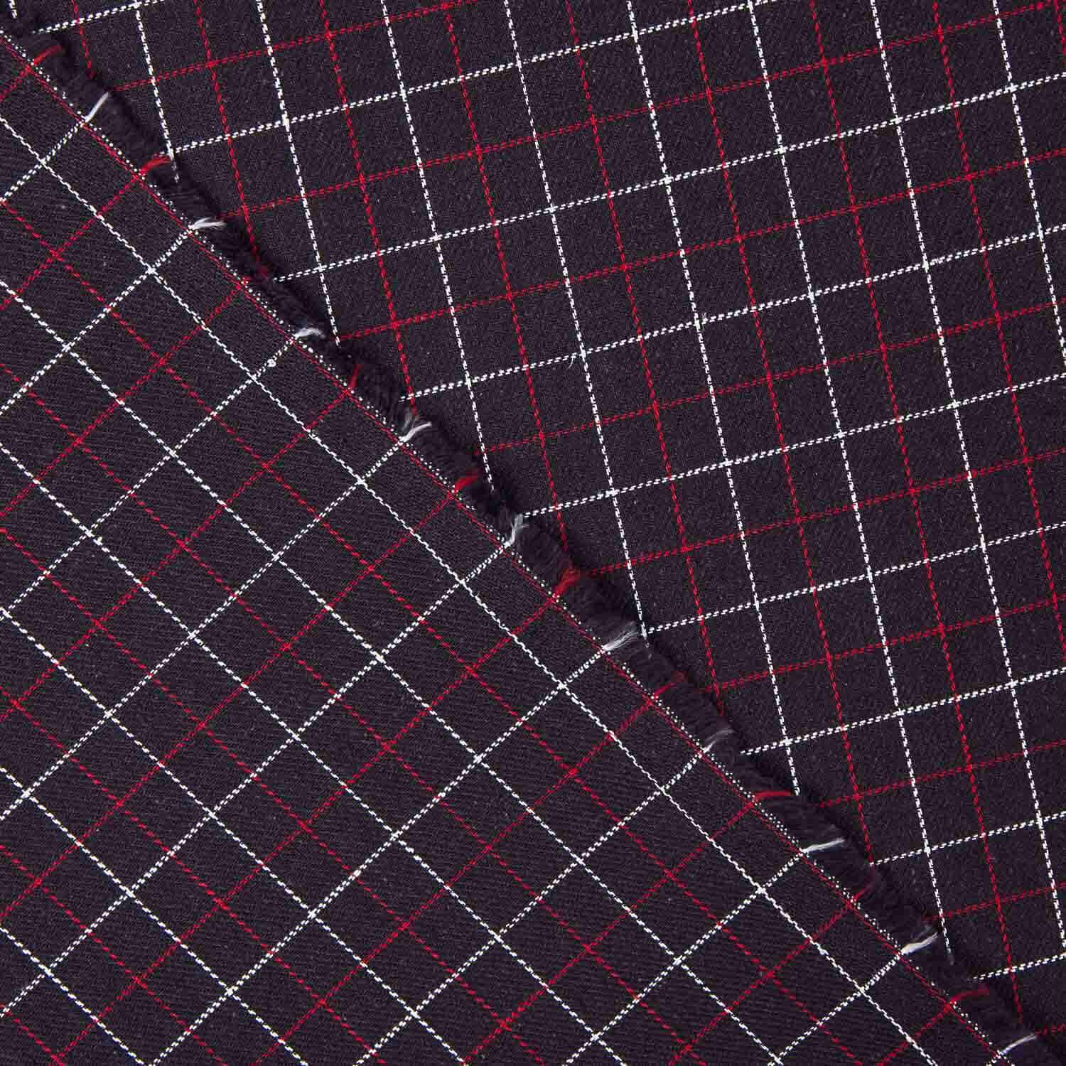 Viyela Norway Navy-Red Check - Ribes y Casals