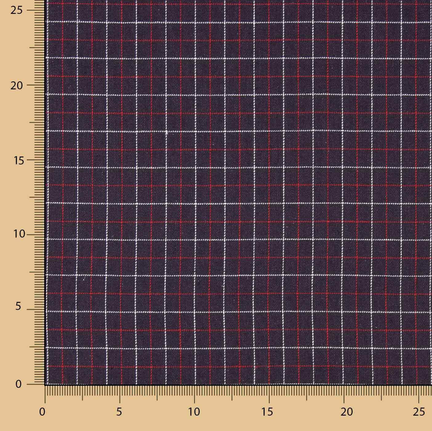 Viyela Norway Navy-Red Check - Ribes y Casals