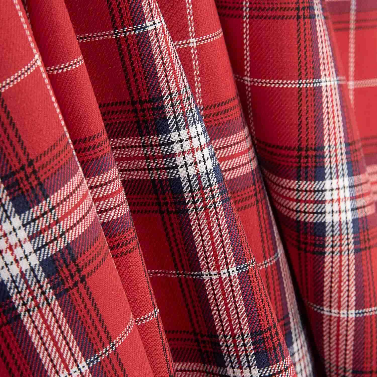 Glasgow Red Checkered Shawl - Ribes y Casals