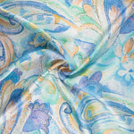 Satin Natural Silk Savona Soft Blue - Ribes y Casals