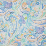 Soft Blue Savona Natural Silk Chiffon - Ribes y Casals