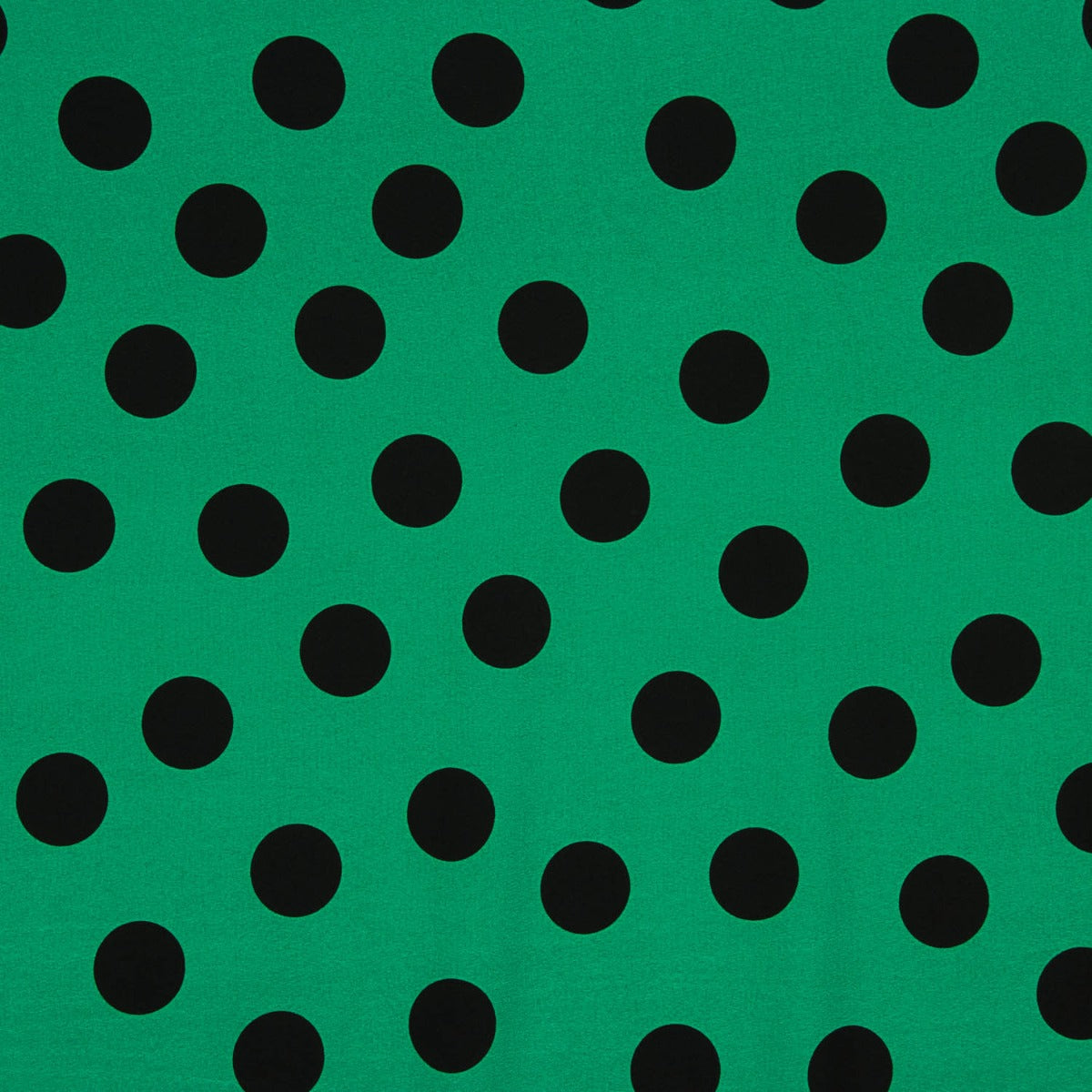 Crepe Polyester Great Drape Polka Dots 33mm Green - Ribes y Casals