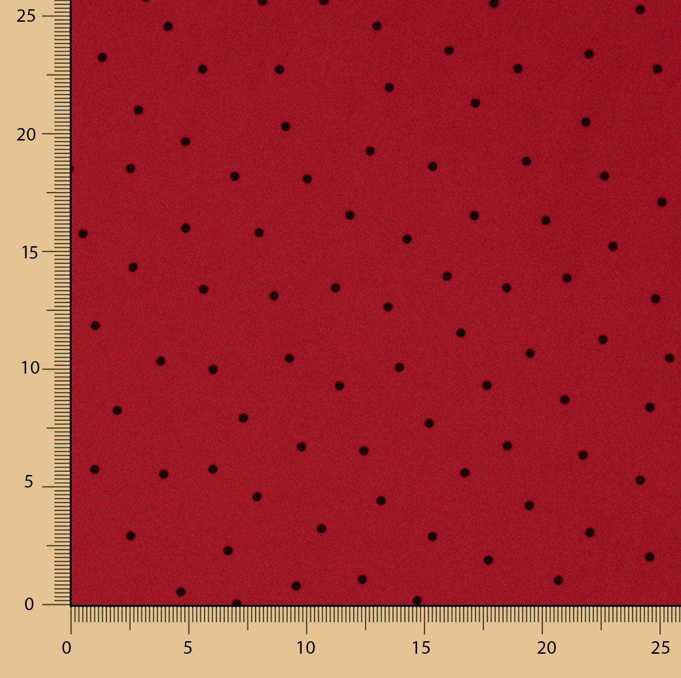 Koshibo Polka Dot Needle Red-Black - Ribes y Casals