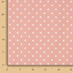 Poplin Flamenca Polka Dots 7mm Pink/White - Ribes y Casals