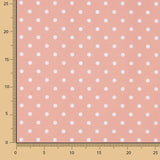 Poplin Flamenca Polka Dots 7mm Pink/White - Ribes y Casals