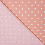 Poplin Flamenca Polka Dots 7mm Pink/White - Ribes y Casals