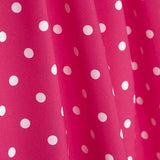 Retal Popelín Flamenca Estampado Lunar 7mm Fucsia/Blanco 75x140 cm - Ribes y Casals