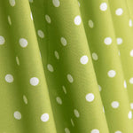 Poplin Flamenca Polka Dots 7mm Lime/White - Ribes y Casals